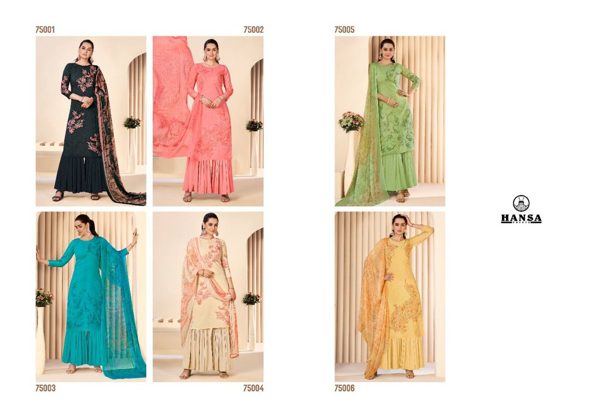 Hansa Prints Husna Ara Niharika 75001-75006 Series 7