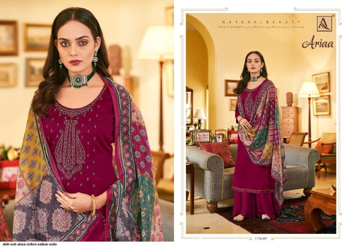 Alok Suit Ariaa 1734-001 to 1734-008 Series 7