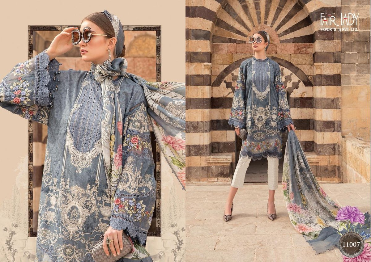 Fair Lady Maria B Lawn M Prints Vol-2 11001-11008 Series 7