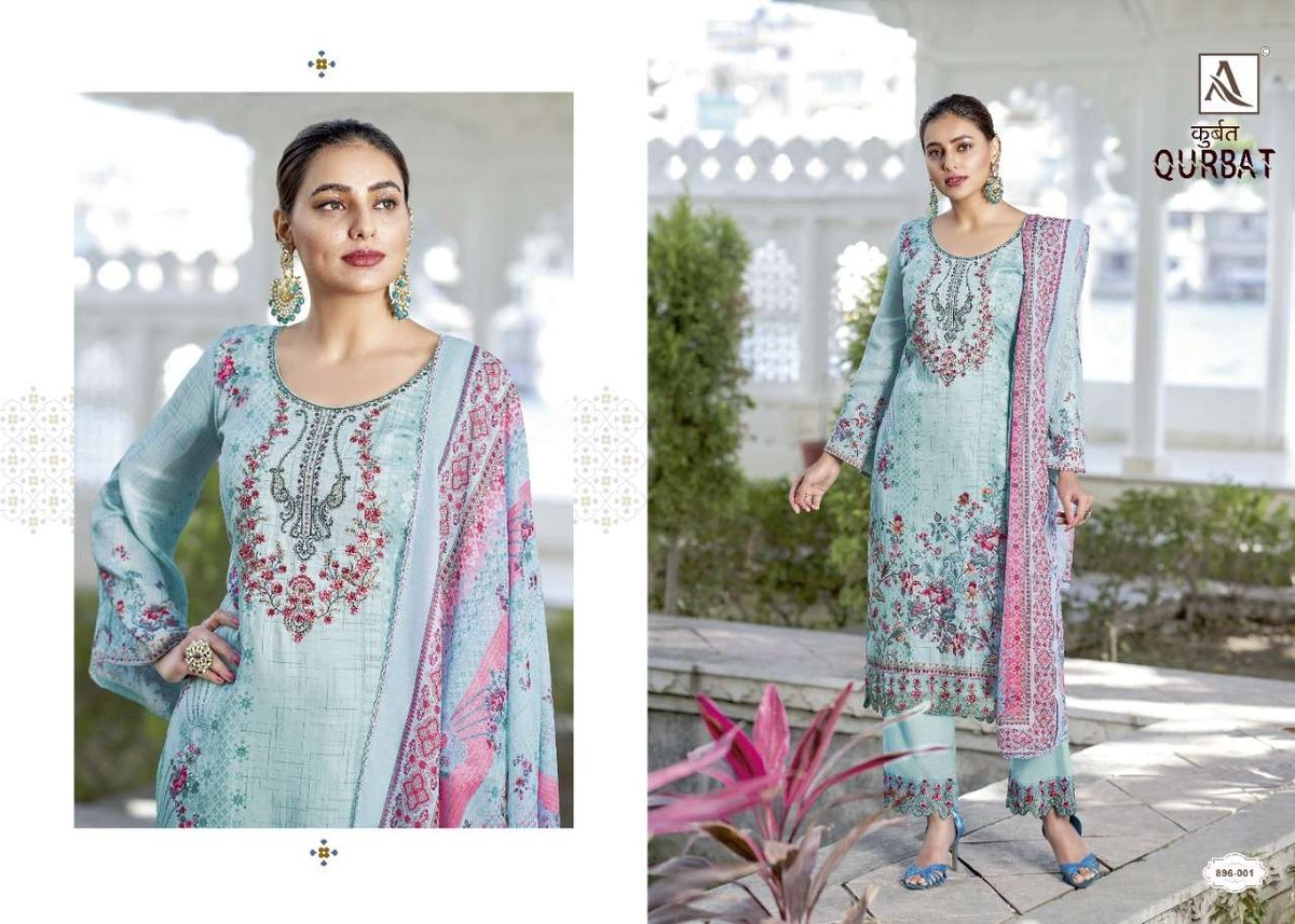 Alok Suit Qurbat 896-001 to 896-008 Series 1