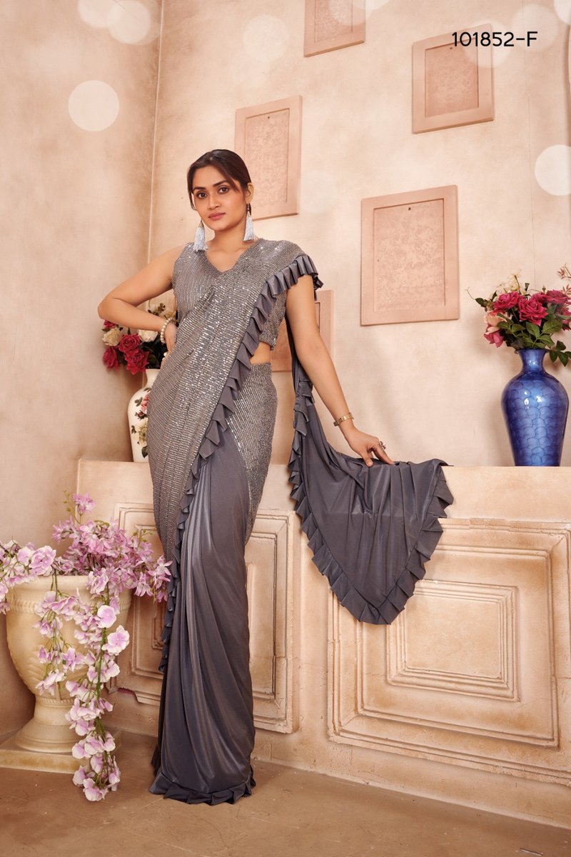 Aamoha Trendz Ready To Wear Designer Saree 101852 Colors 6