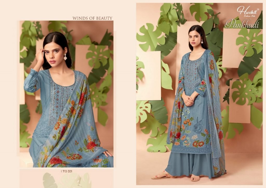 Harshit Fashion Pankhudi 1713-001 to 1713-010 Series 1