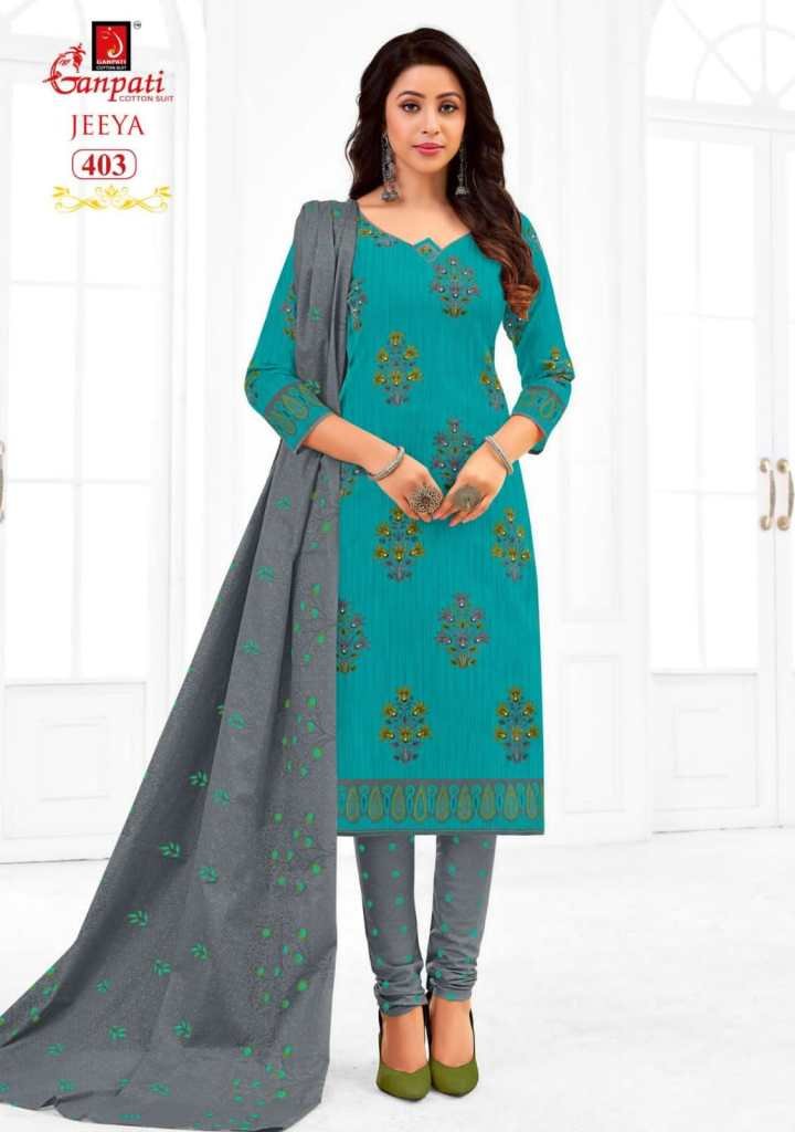 Ganpati Cotton Suits Jeeya Vol-4 401-418 Series 3