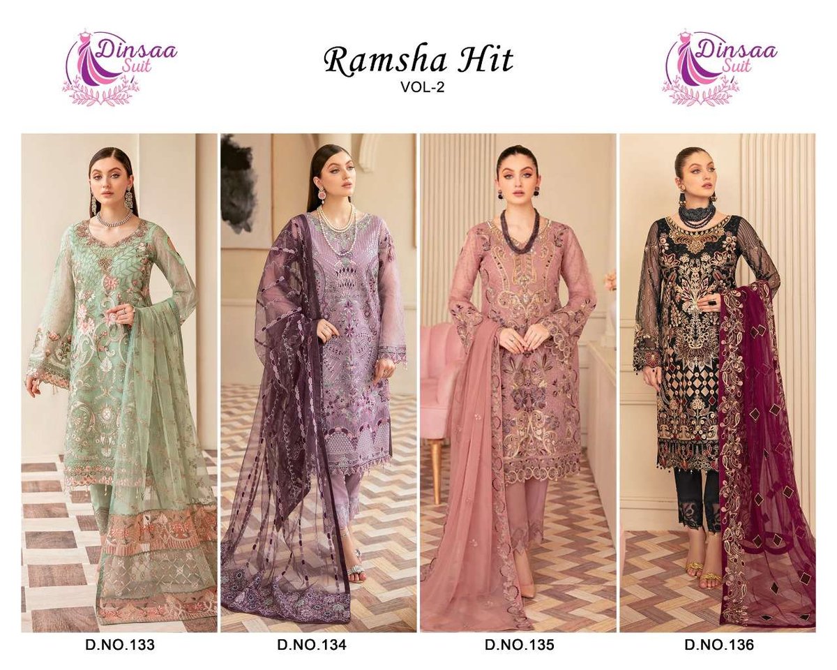 Dinsaa Suit Ramsha Hit Vol-2 133-136 Series 5