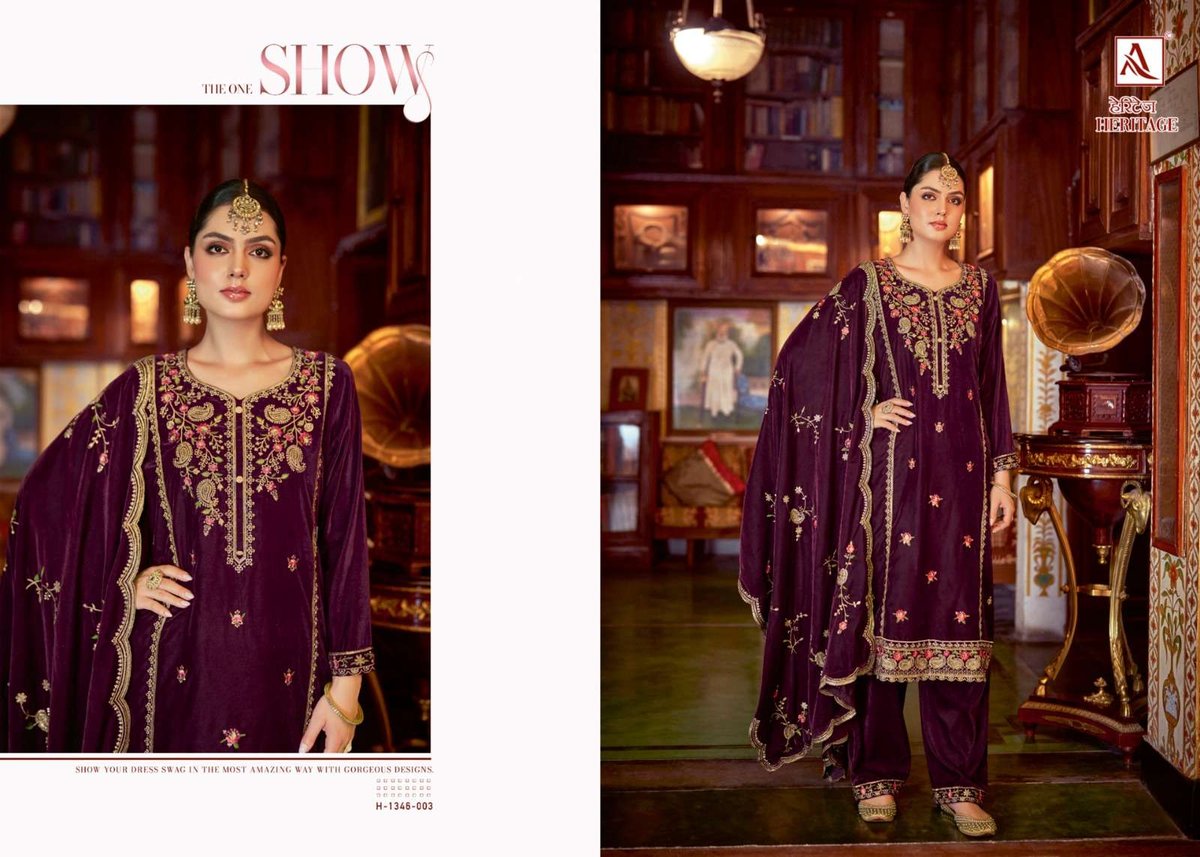 Alok Suit Heritage 1346-001 to 1346-006 Series 3