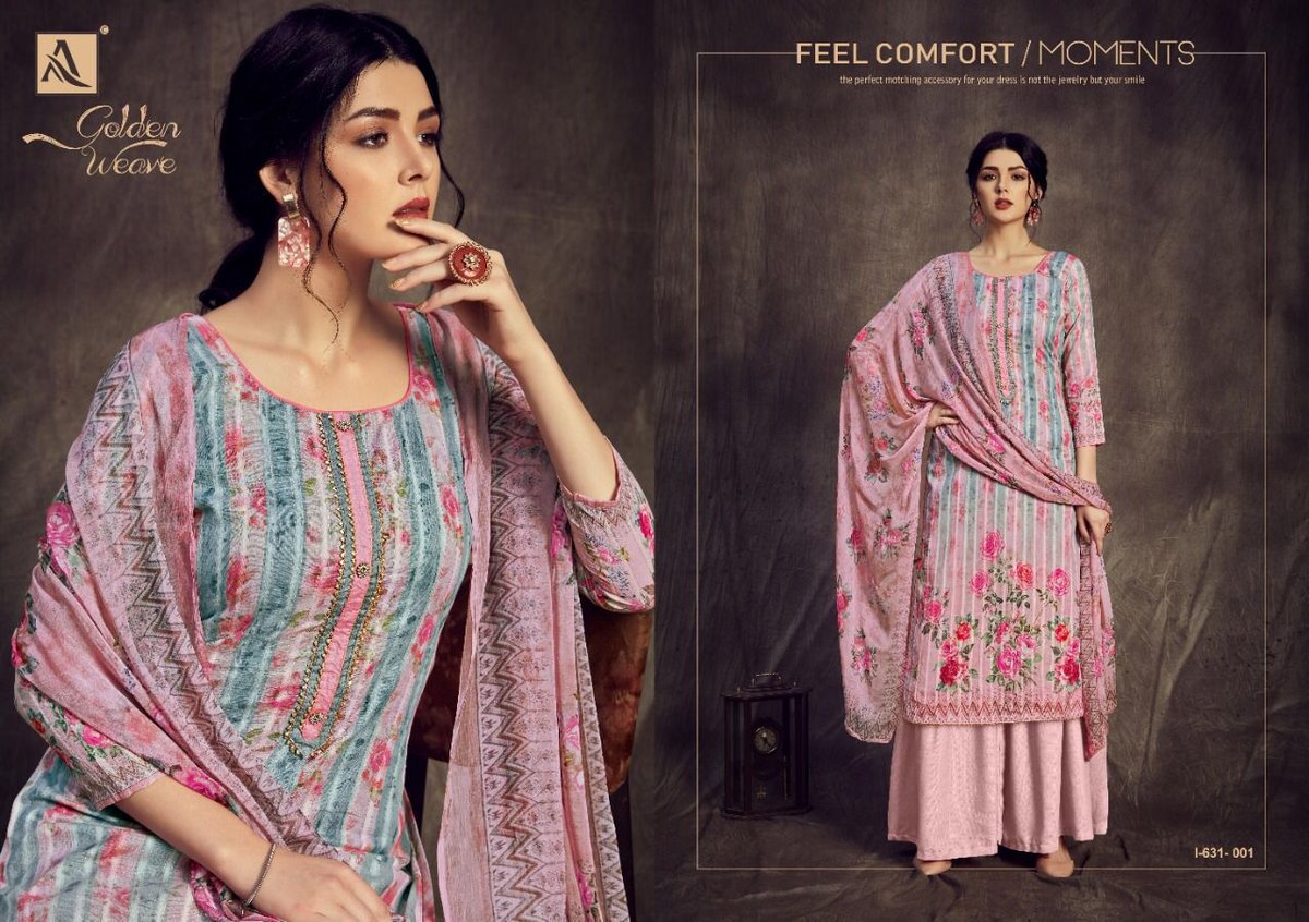 Alok Suits Golden Weave 1631-001 to 1631-008 Series 1
