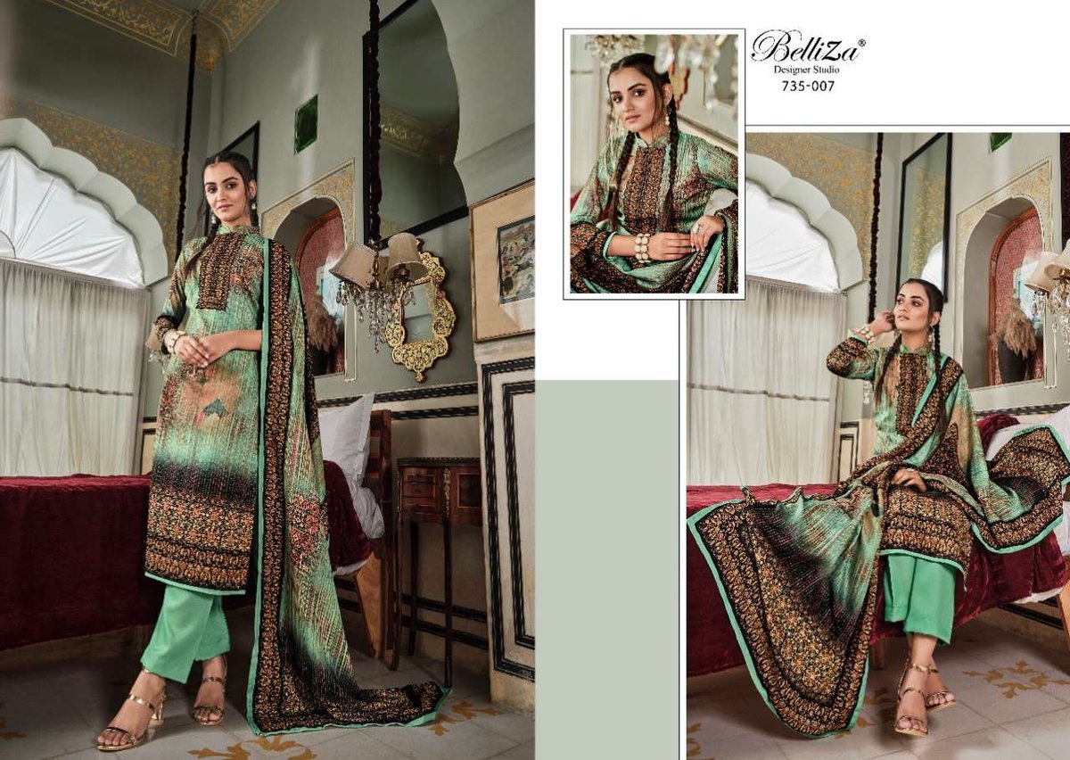 Belliza Designer Nisarg 735-001 to 735-008 Series 7