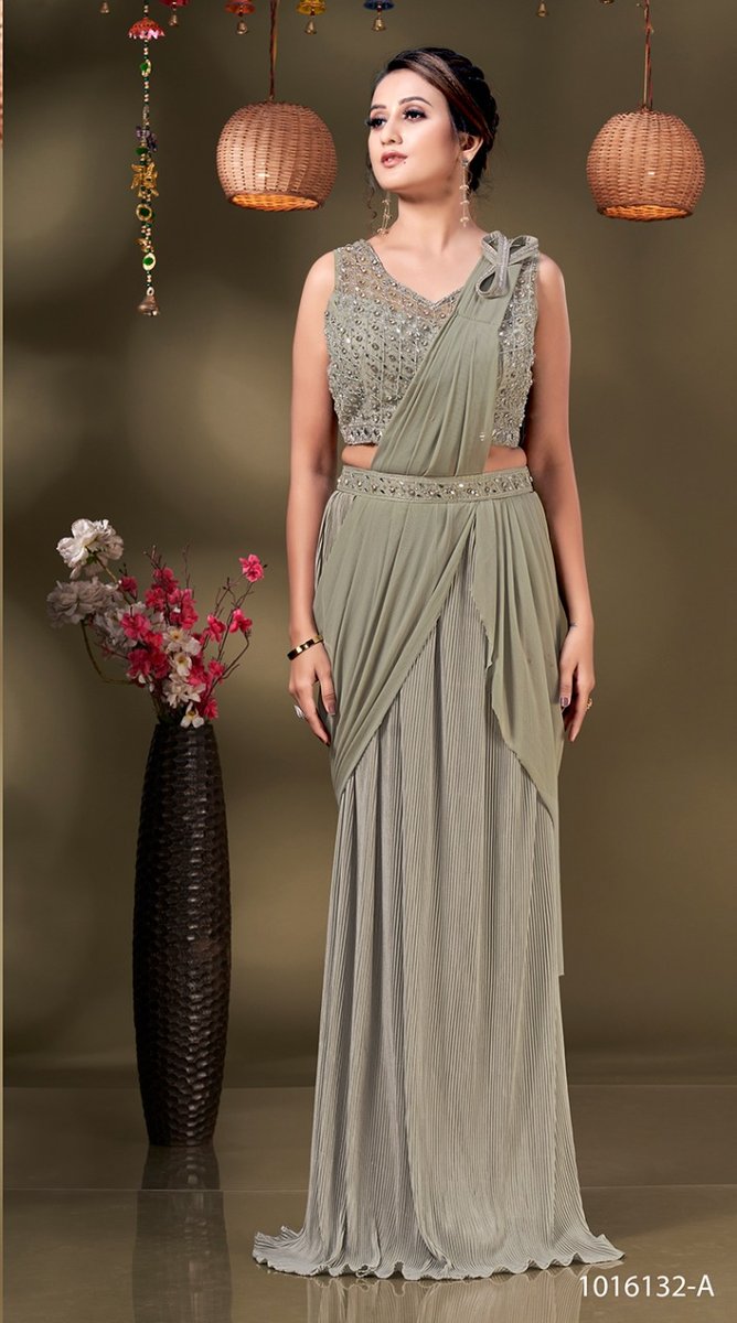 Aamoha Trendz Ready To Wear Designer Saree 1016132 Colors 1