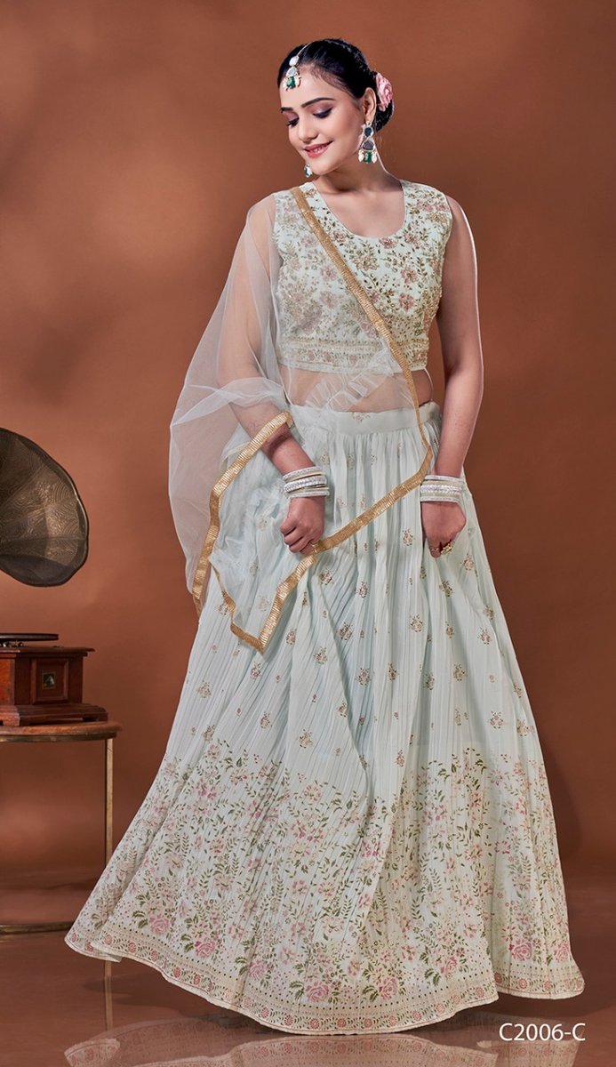Aamoha Trendz Designer Lehenga C-2006 Colors 4