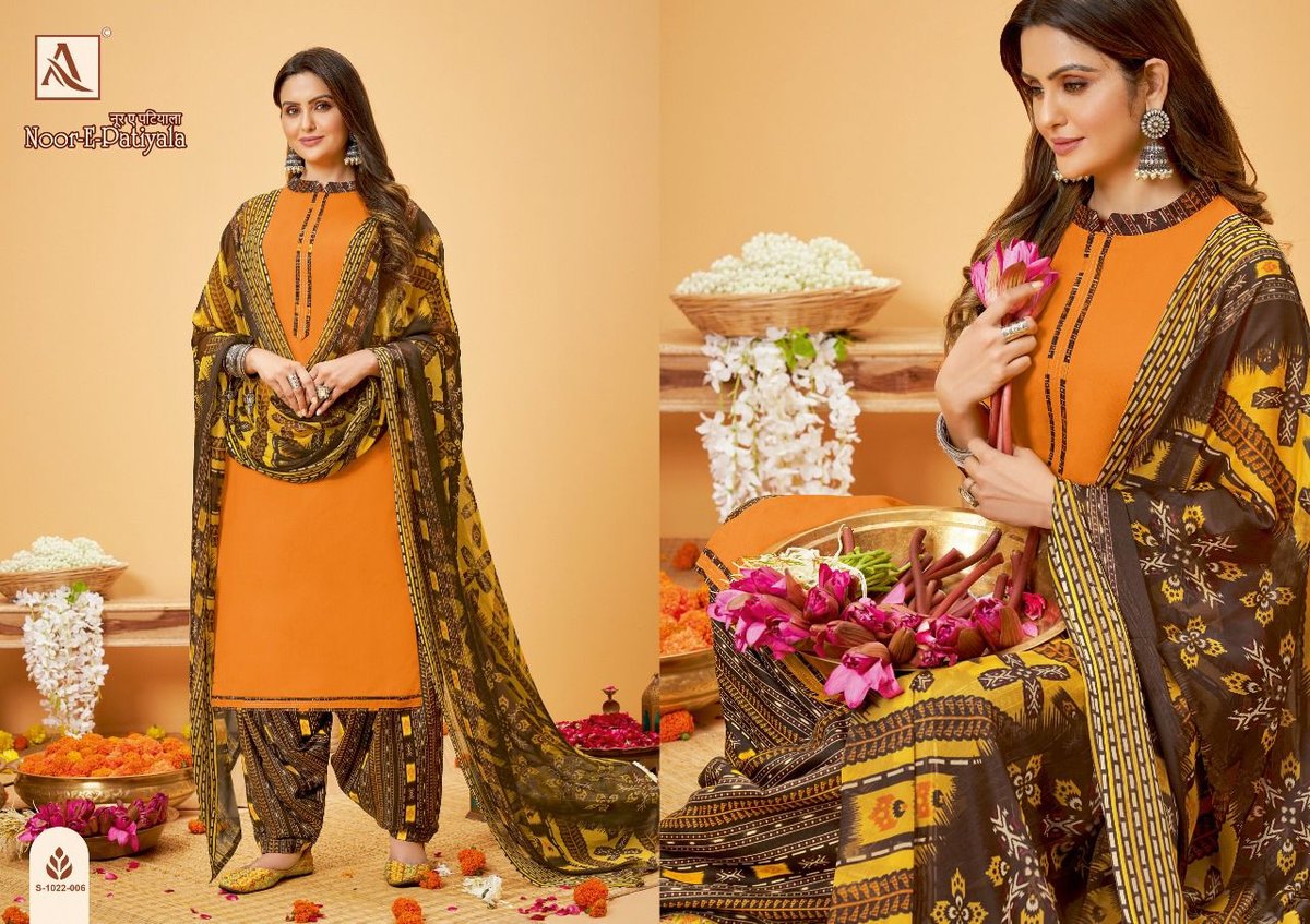 Alok Suit Noor-E-Patiyala 1022-001 to 1022-008 Series 6