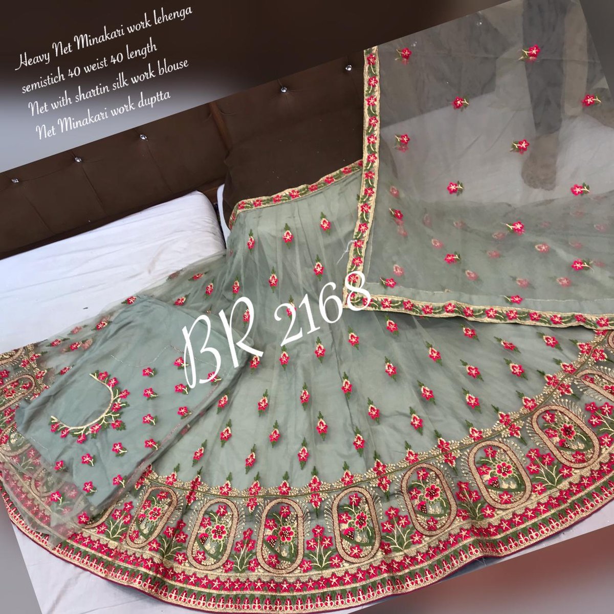 BR Net Minakari Work Designer Lehenga BR 2168 Colors 1