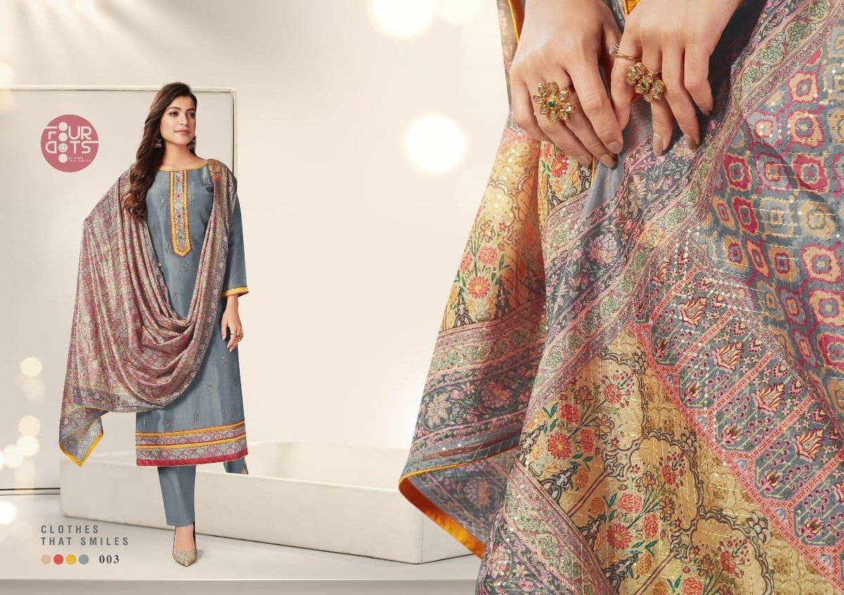 Kessi Fabrics Four Dots Avsar 001-004 Series 3