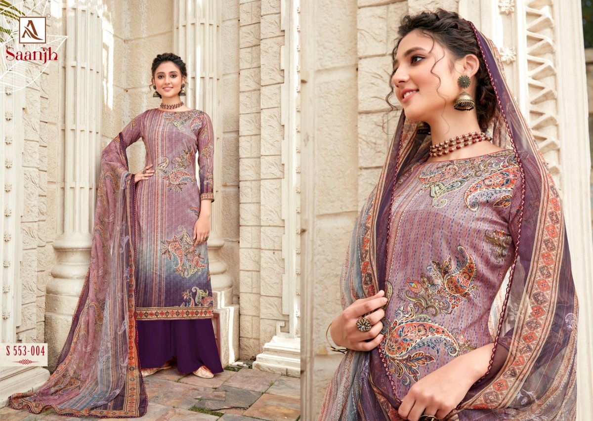 Alok Suits Saanjh 553-001 to 553-010 Series 4
