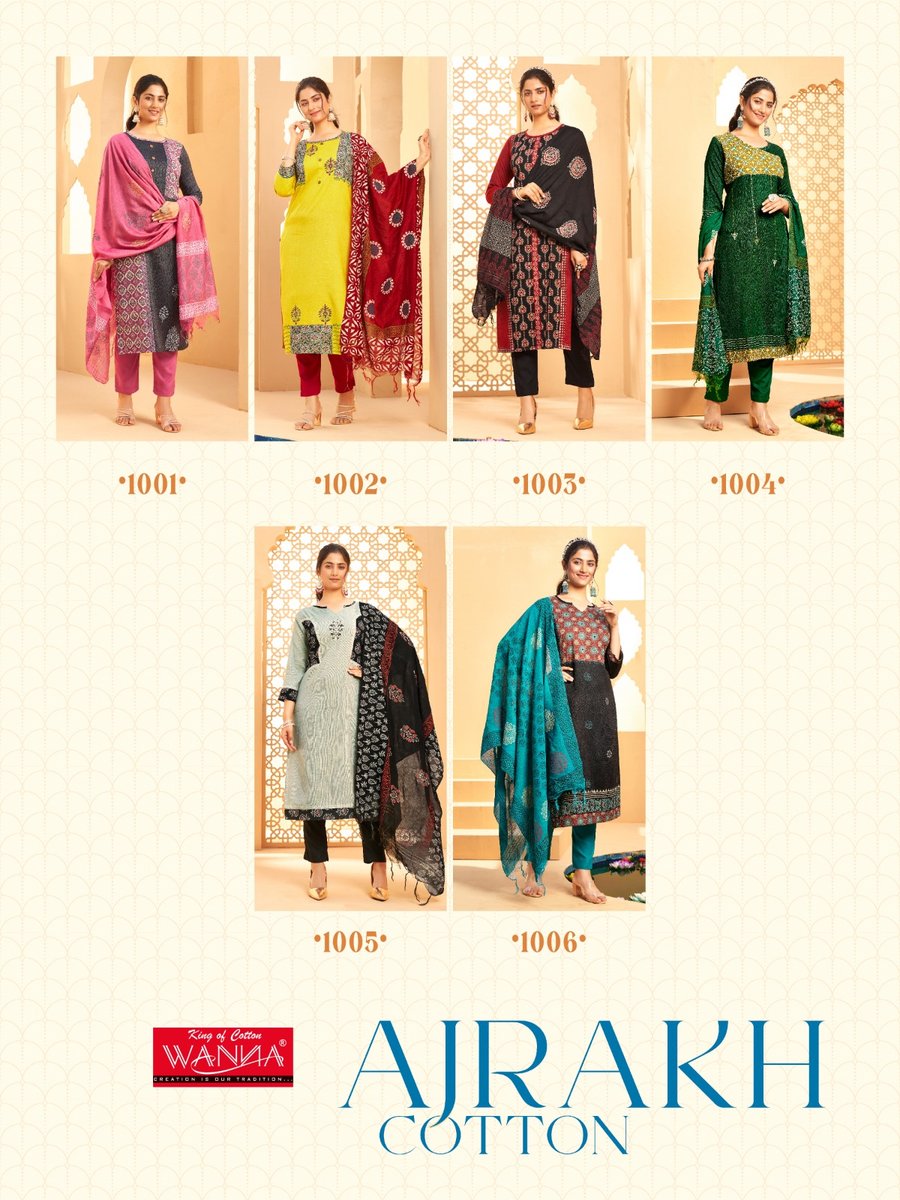 WANNA AJRAKH COTTON 1001 TO 1006 7