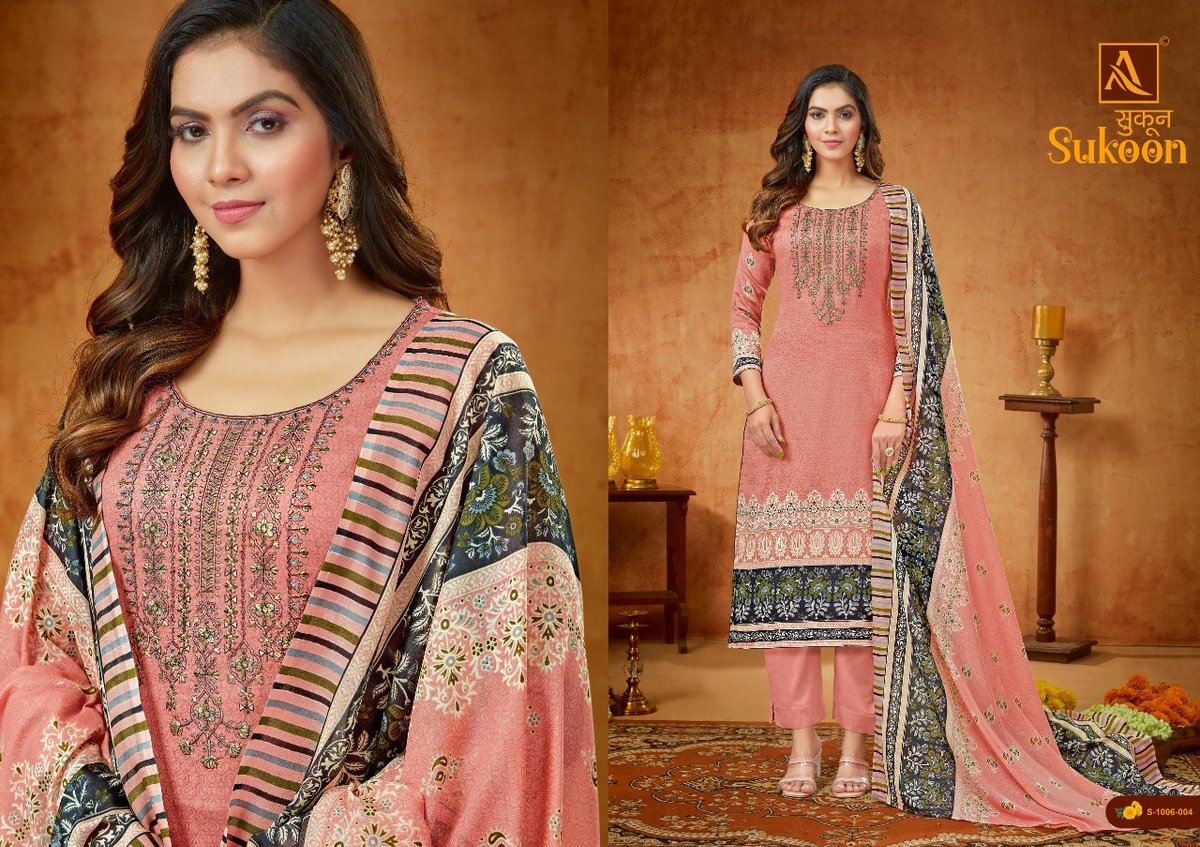 Alok Suit Sukoon 1006-001 to 1006-008 Series 4