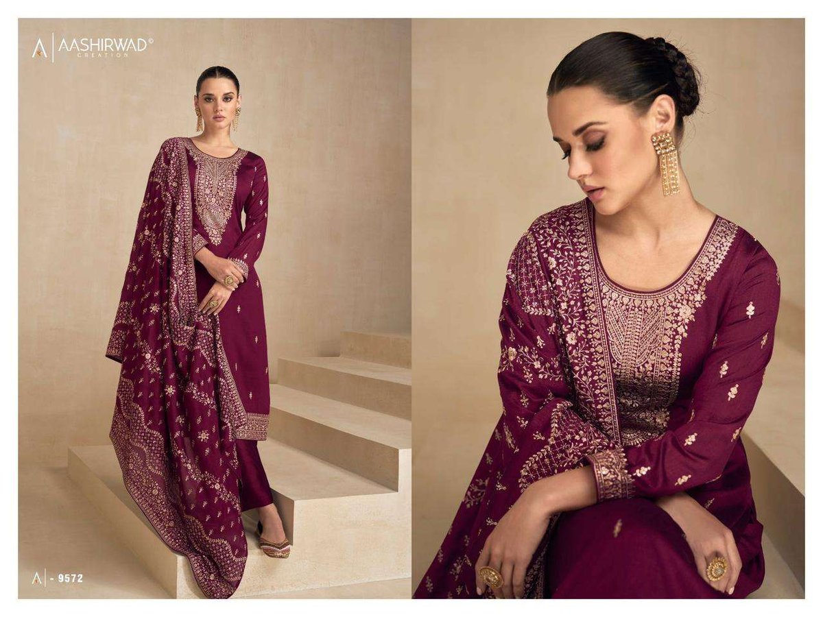 Aashirwad Creation Garima 9571-9576 Series 2