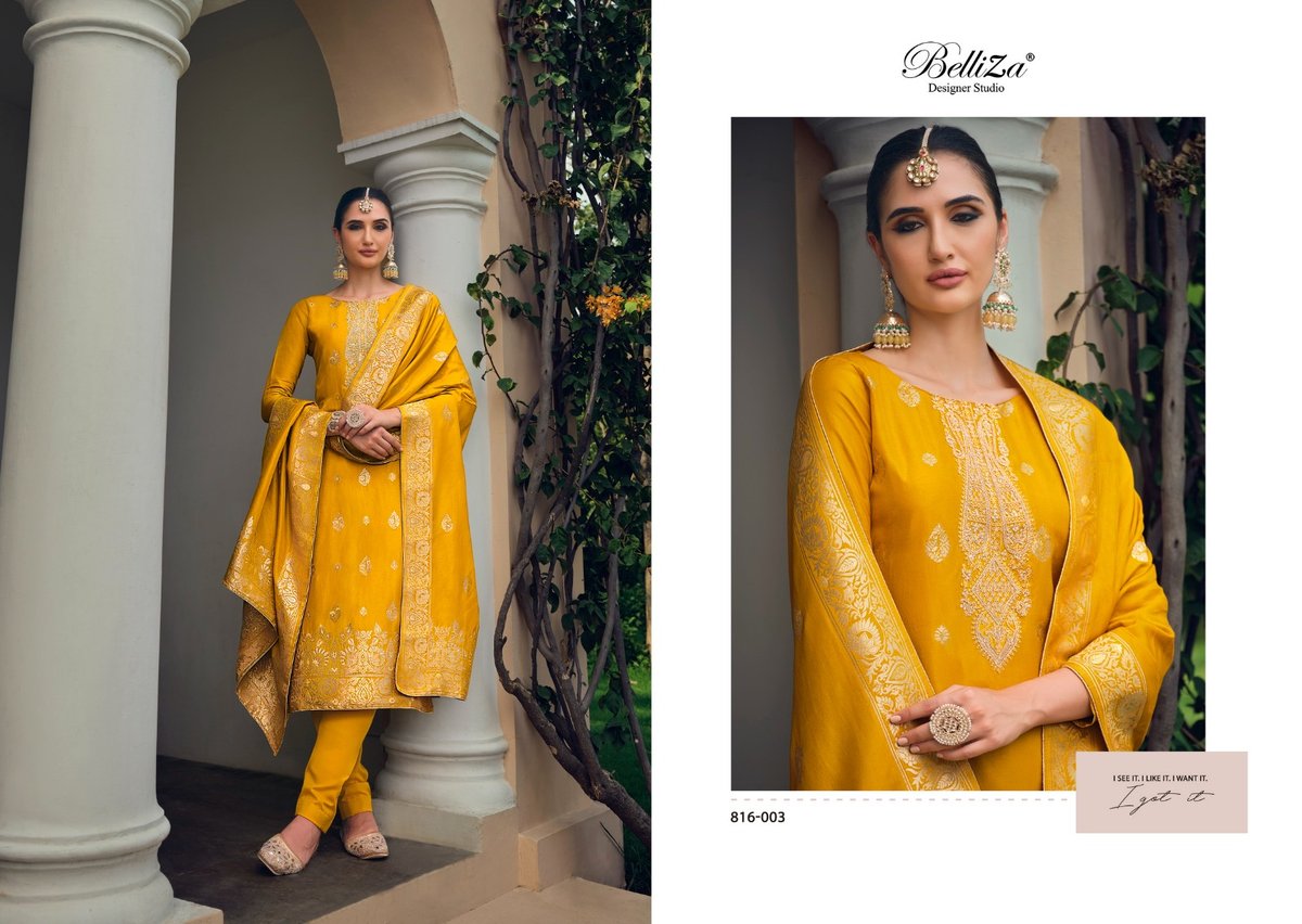 Belliza Designer Studio Lashkara 816-001 to 816-006 Series 3