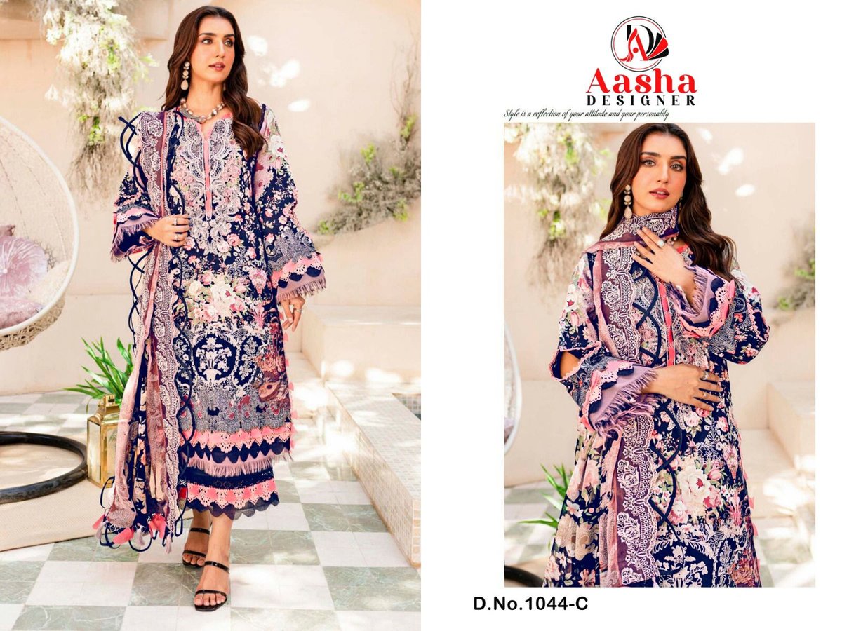 AASHA DESIGNER NEEDLE WONDER VOL-1 1044-A TO 1044-C 3