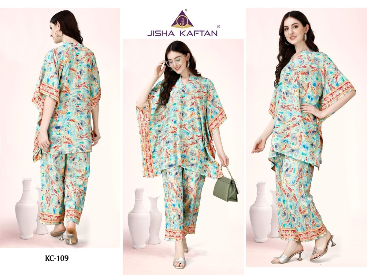 JISHA KAFTAN KAFTAN CO-ORD SETS VOL-2 KC-109 TO KC-116 1