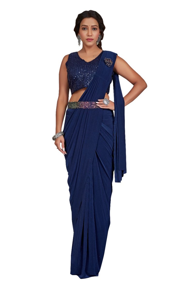 Aamoha Trendz Ready To Wear Designer Saree 101887 Colors 1