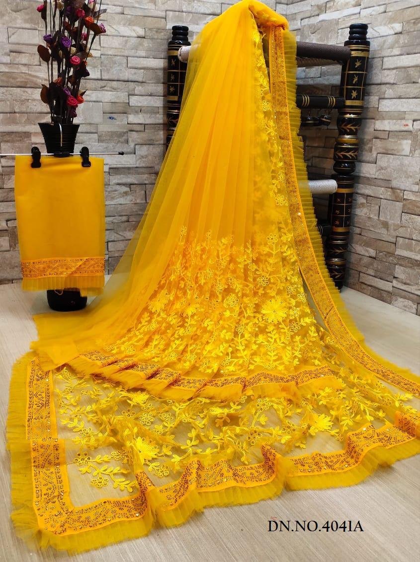 DF Net Saree 4011 Colors 1