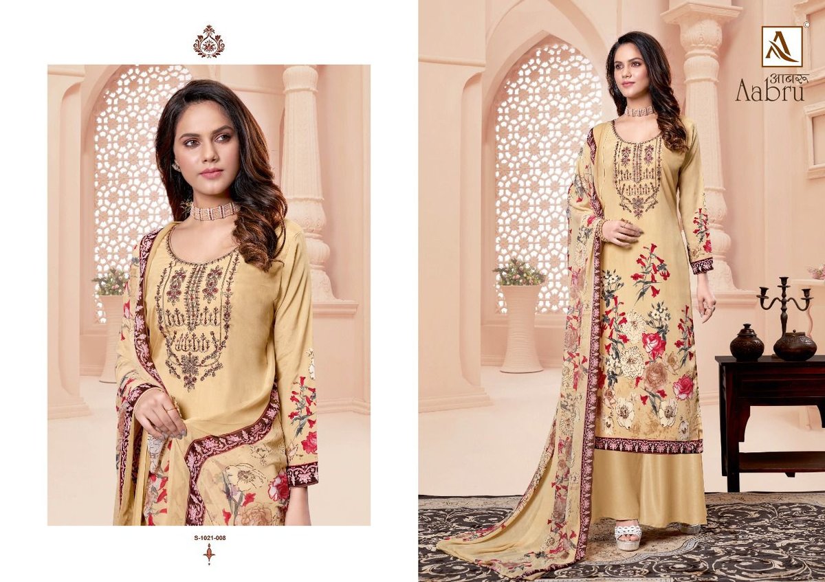 Alok Suits Aabru 1021-001 To 1021-008 Series 8