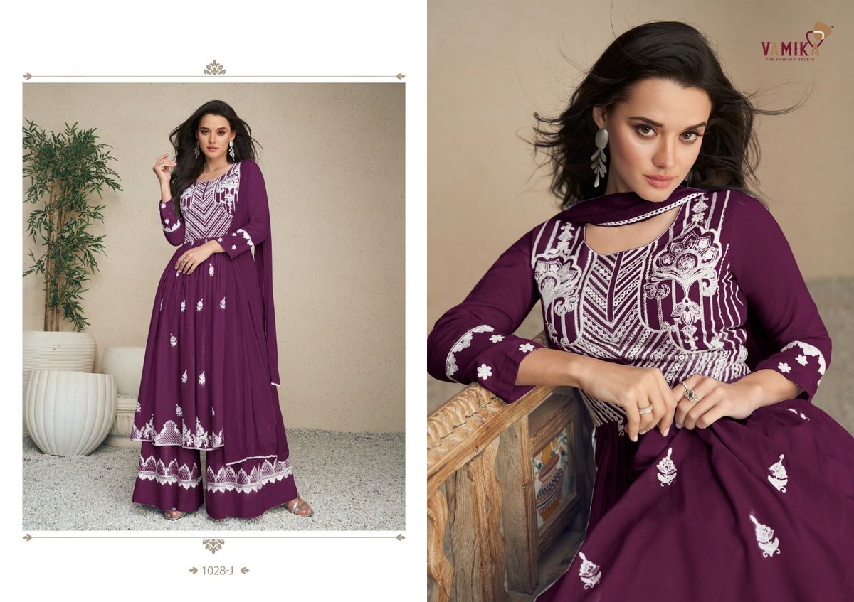 VAMIKA LAKHNAVI VOL:-5 DARK LIST 1028F-1028J 5