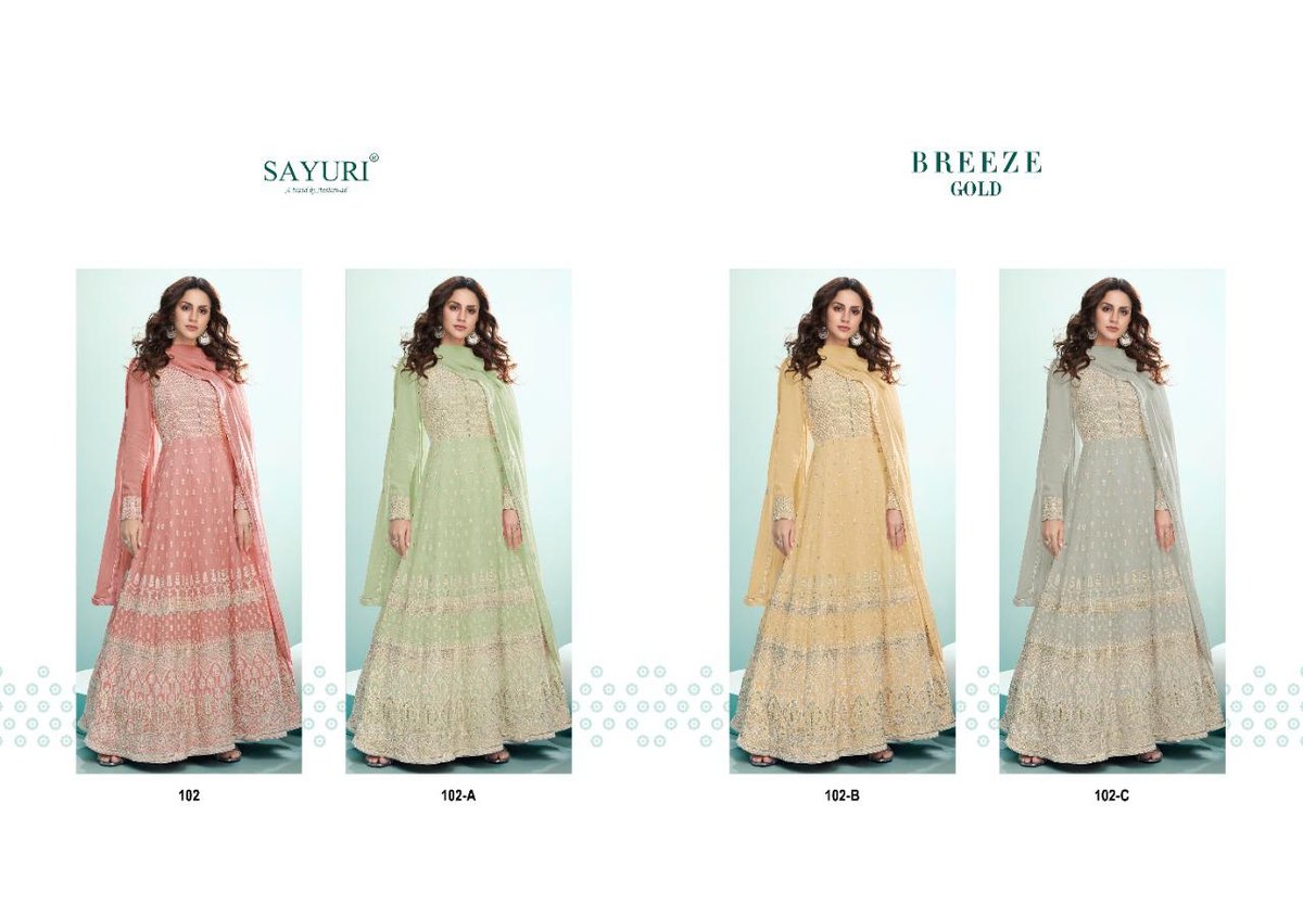 Aashirwad Creation Sayuri Breeze Gold 102 Colors 5