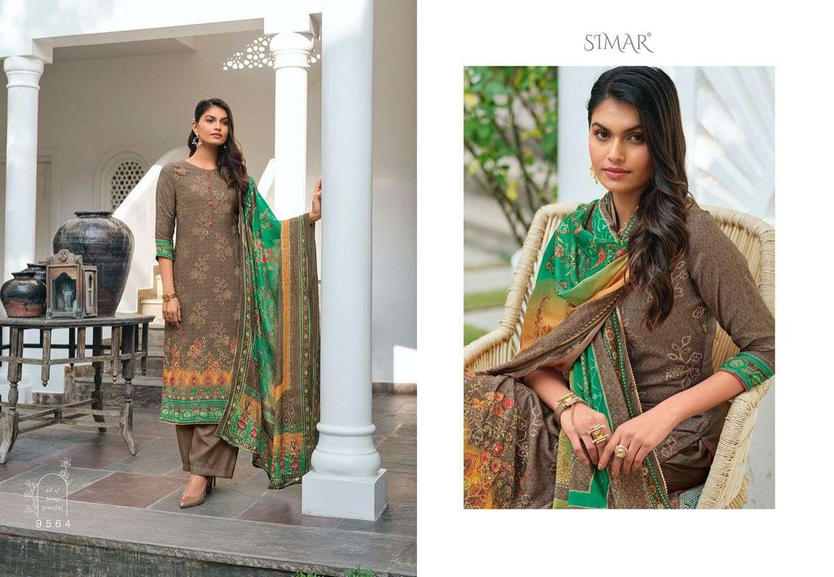 Glossy Simar Mahnoor Vol-2 9558-9565 Series 7