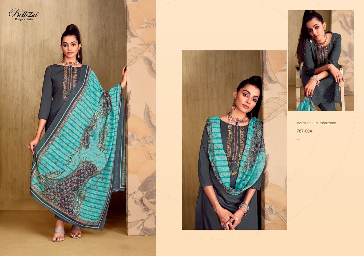 Belliza Designer Mughal Garden 787-001 to 787-008 Series 4