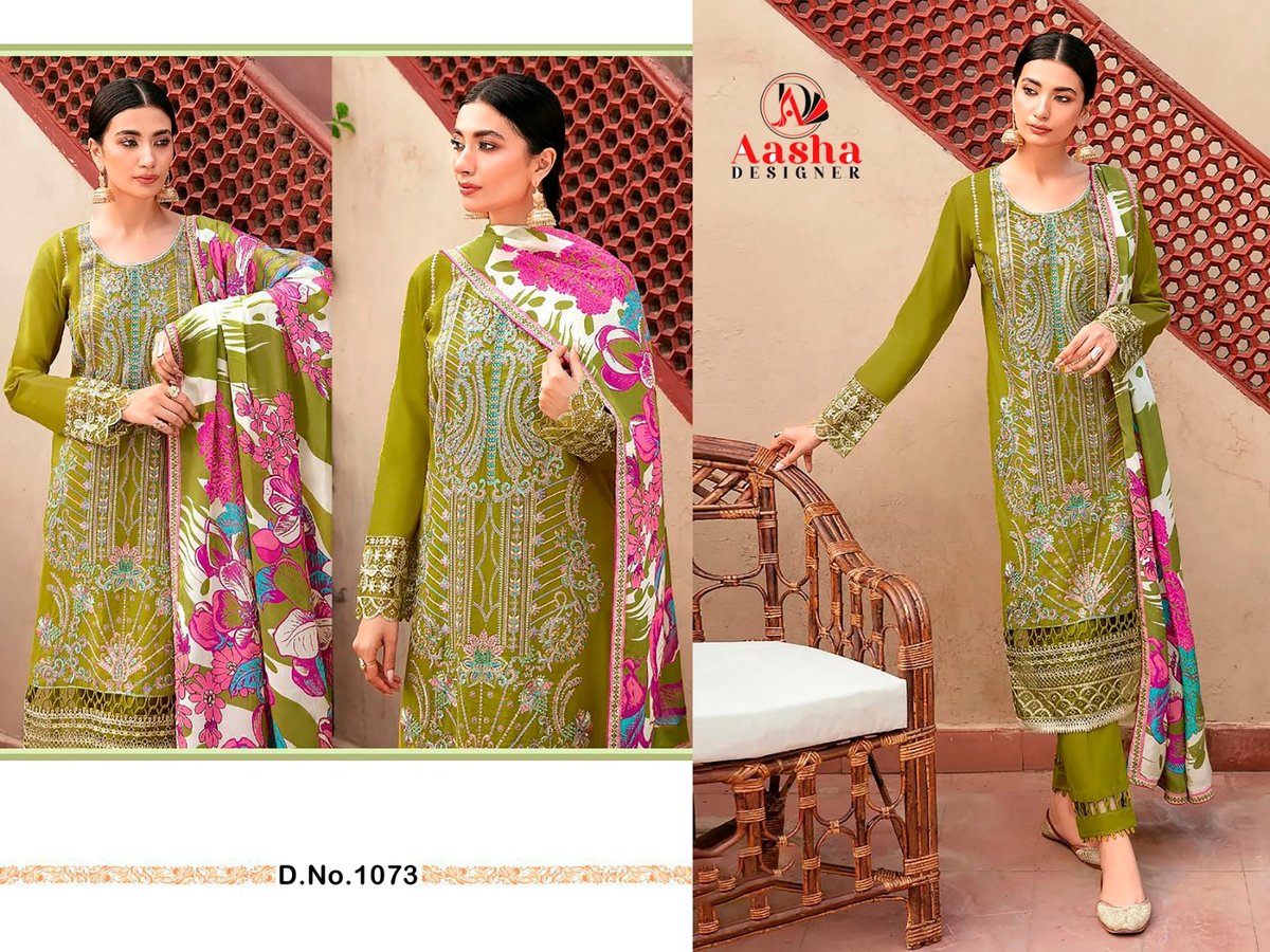 AASHA DESIGNER CHEVRON PREMIUM COLLECTION VOL-1 1071 TO 1073 3