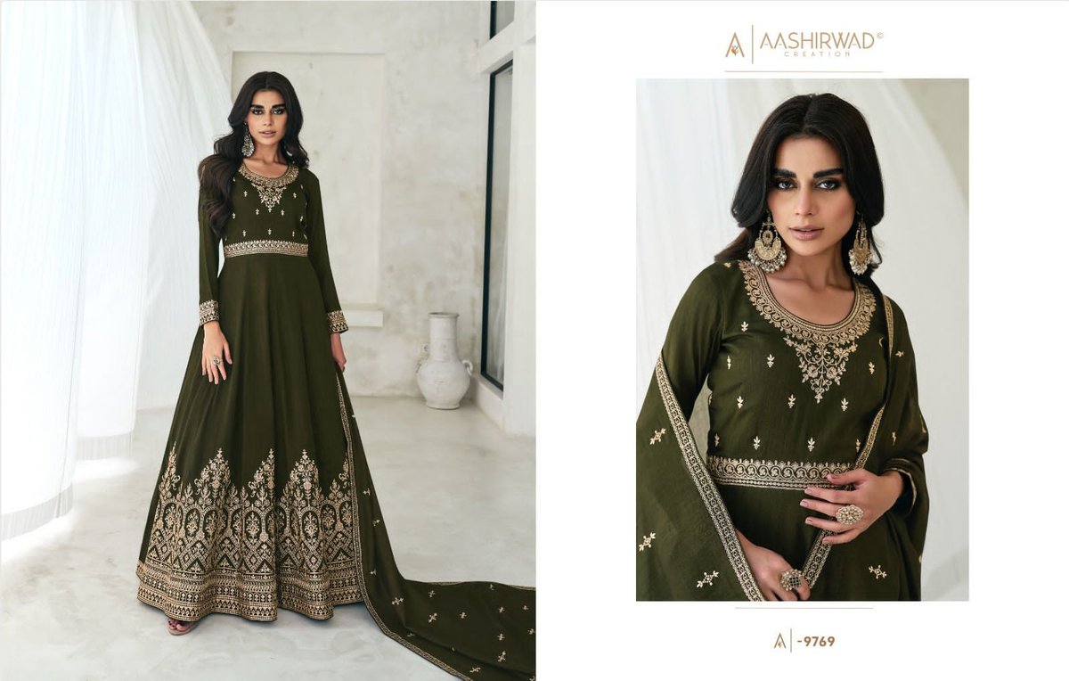 Aashirwad Creation Gulkand Bela 9765-9769 Series 5