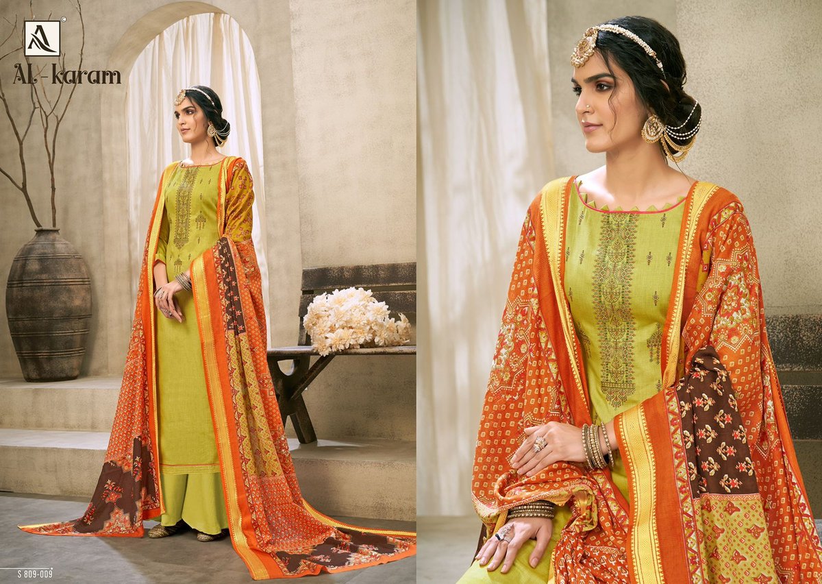 Alok Suits Al-Karam 809-001 to 809-010 Series 9