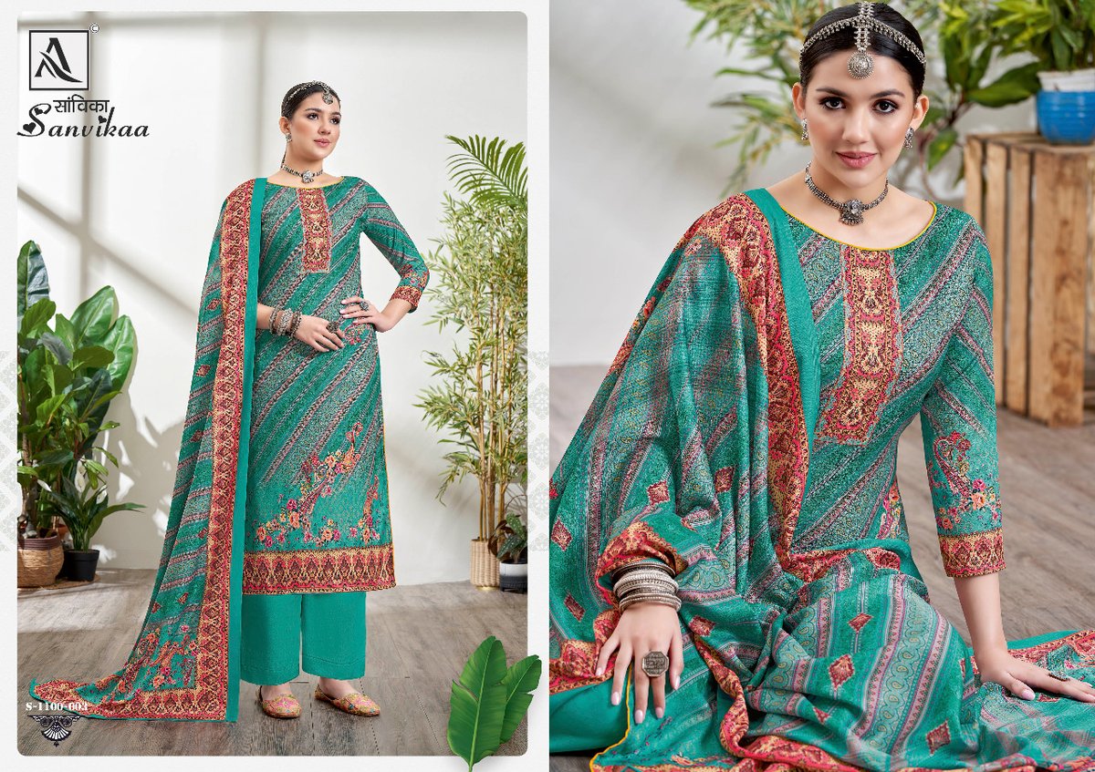 Alok Suit Sanvikaa 1100-001 to 1100-008 Series 3