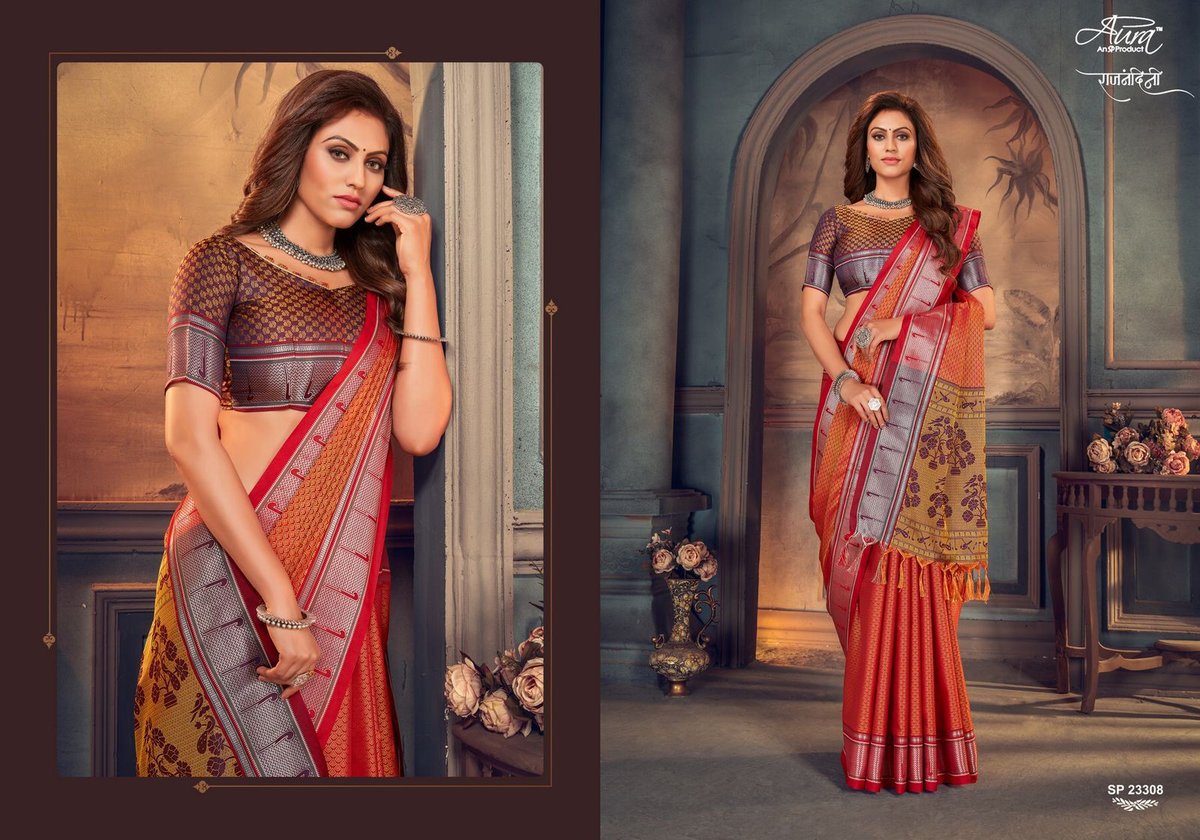 Aura Saree Rajnandini 23301-23308 Series 8
