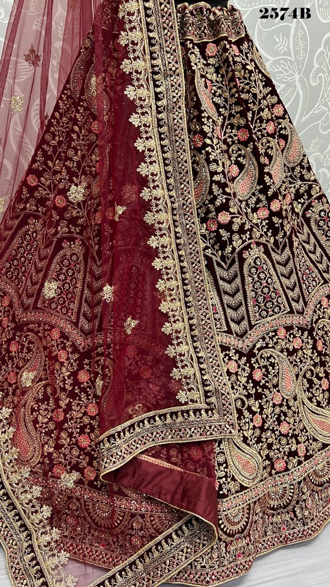 Anjani Art Bridal Lehenga 2574 Colors 8