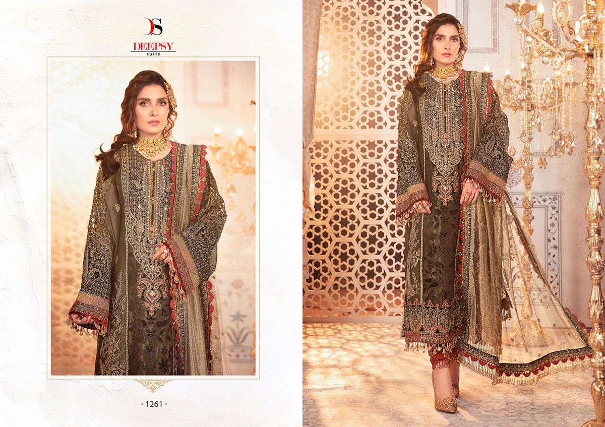 Deepsy Suits Maria.B Nx Embroidered Vol-21 1261-1267 Series 1