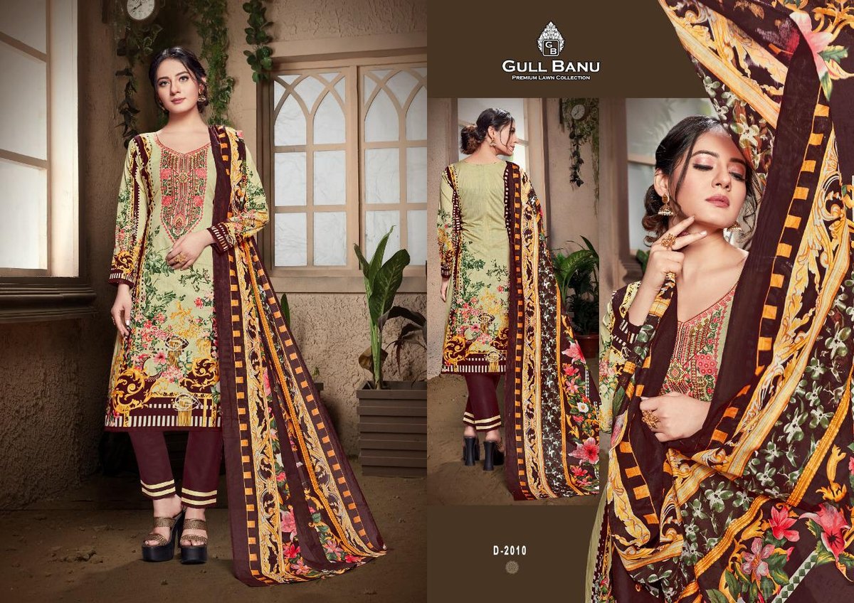 Gulbanu Vol-2 Premium Lawn Collection 2001-2010 Series 10