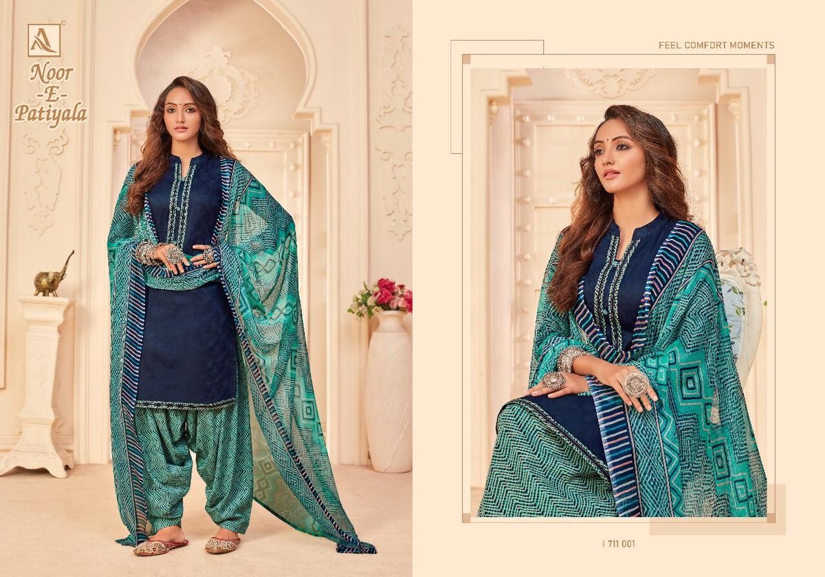 Alok Suits Noor-E-Patiyala 1711-001 to 1711-010 Series 1