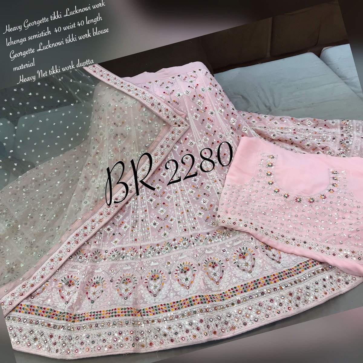 BR Designer Lucknowi Work Lehenga Choli BR 2280 Colors 4