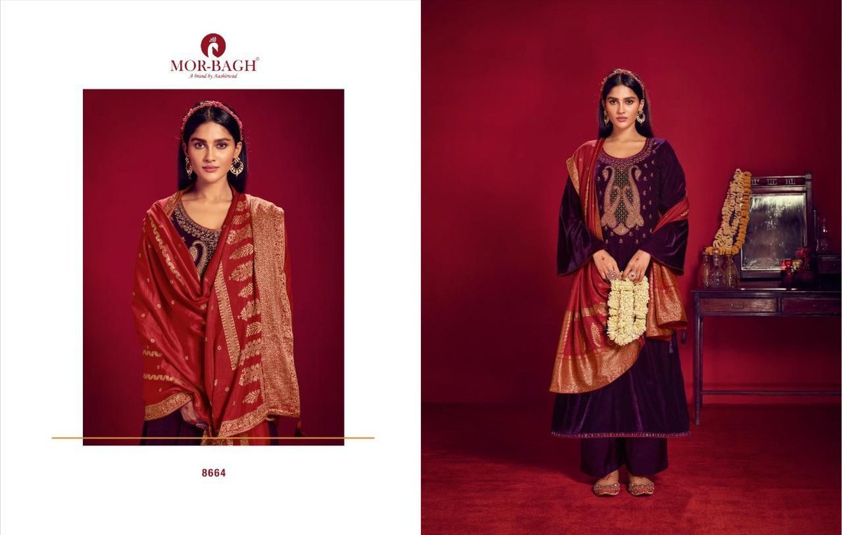 Aashirwad Creation Mor Bagh Rajjo 8661-8666 Series 4