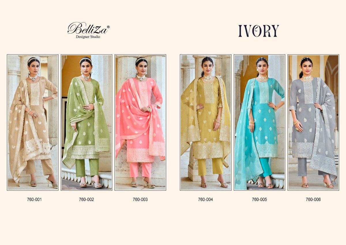 Belliza Designer Ivory 760-001 to 760-006 Series 7
