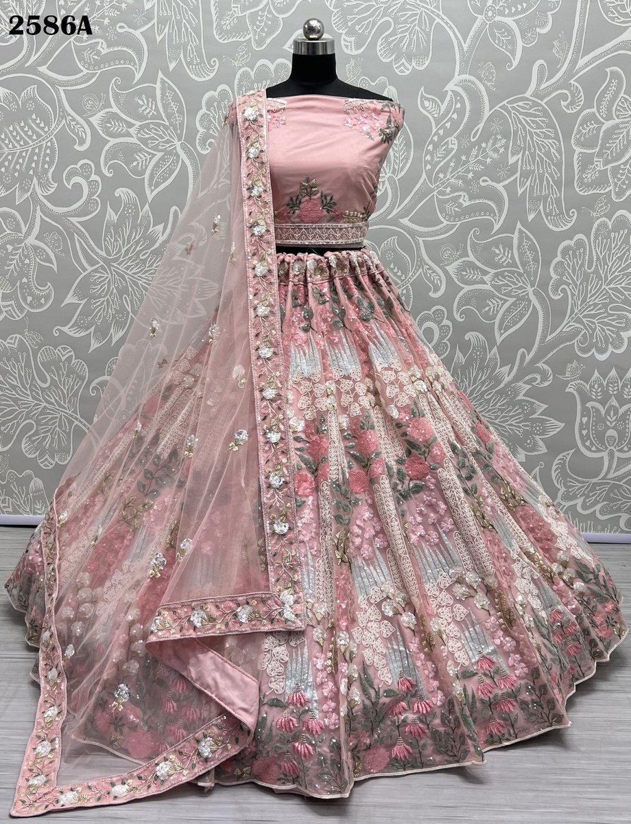 Anjani Art Bridal Lehenga 2586 Colors 1