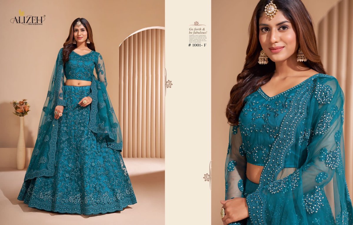 Alizeh Bridal Heritage Colour Splash 1001-1008 series 1