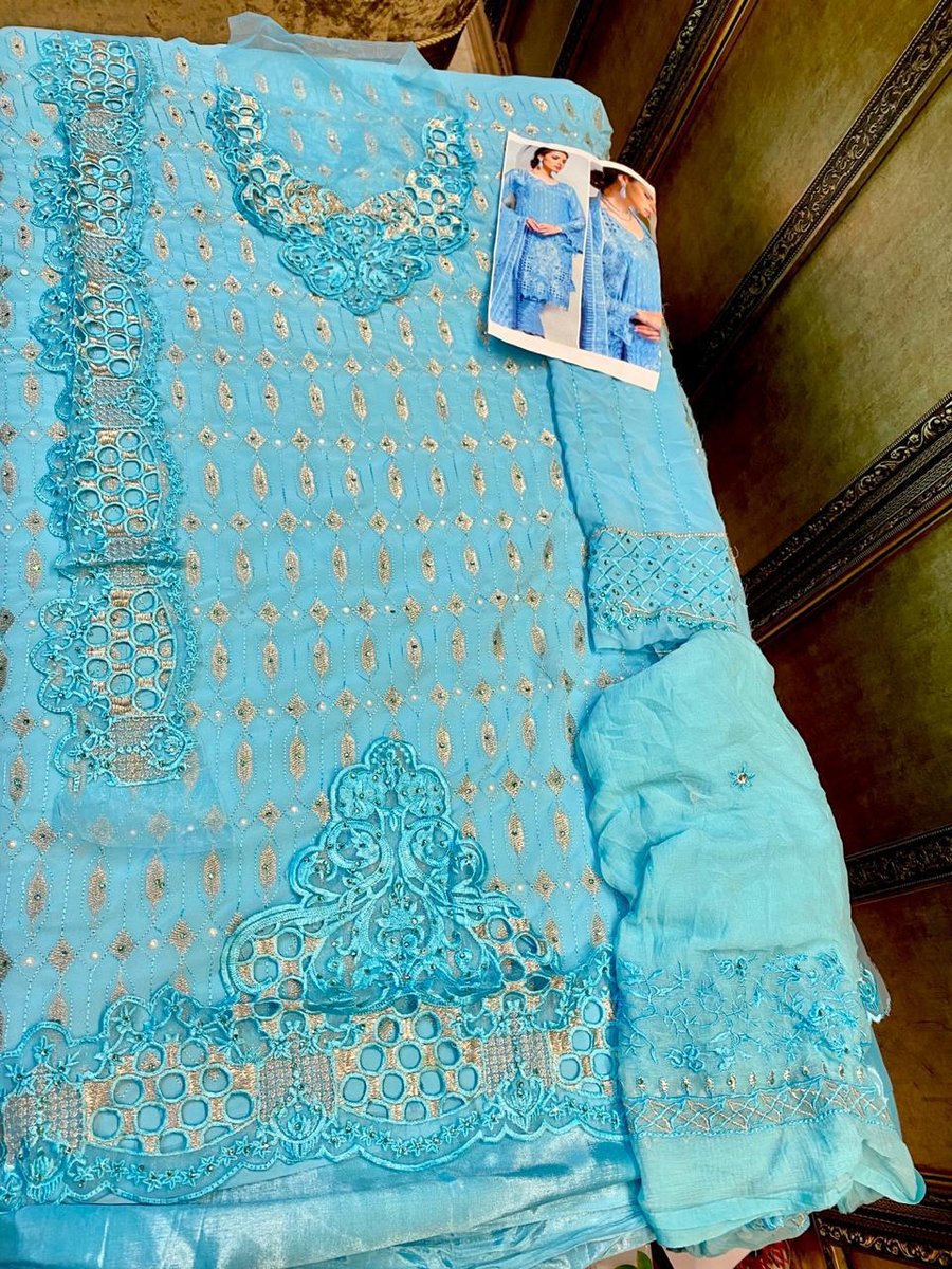 Armani Rimsha 03 Blue Designer Suit 2