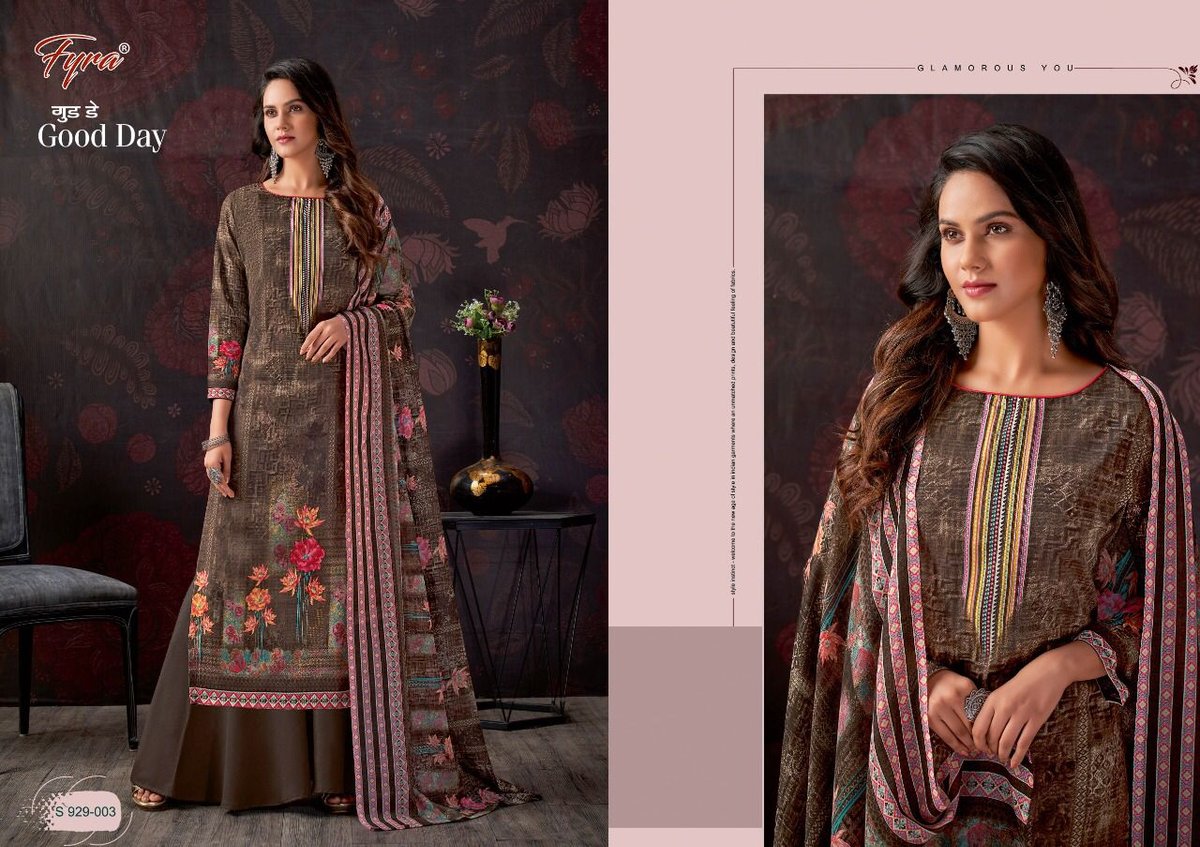 Alok Suit Fyra Good Day 929-001 to 929-010 Series 3