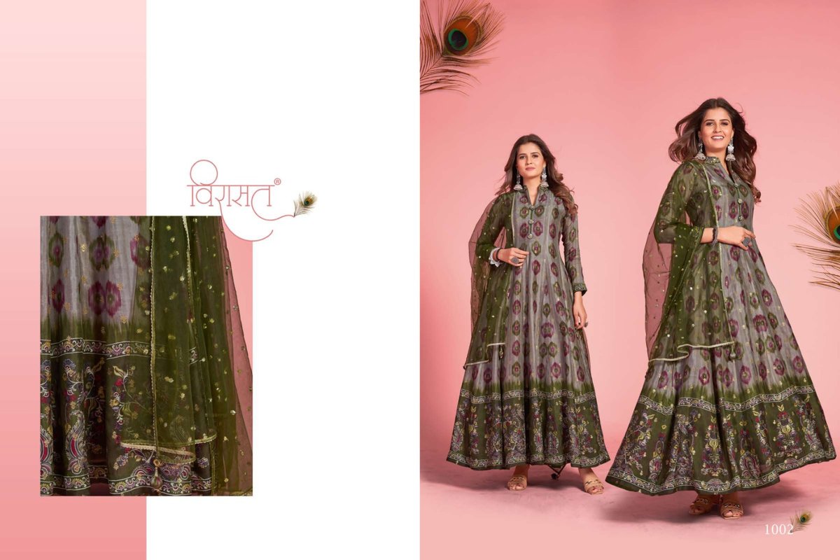 Virasat Gowns Kalamkari 1001-1003 Series 2