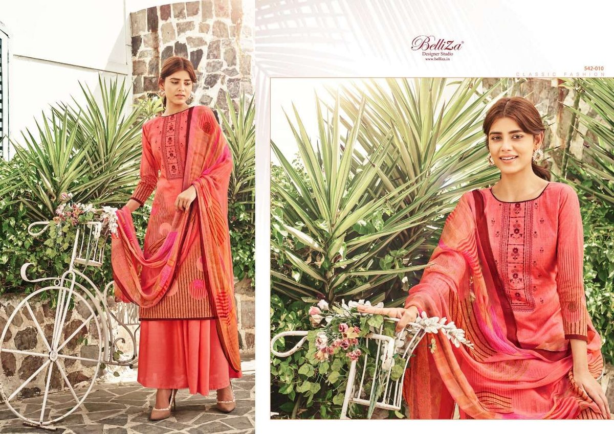 Belliza Designer Heeriye 542-001 To 542-010 Series 10