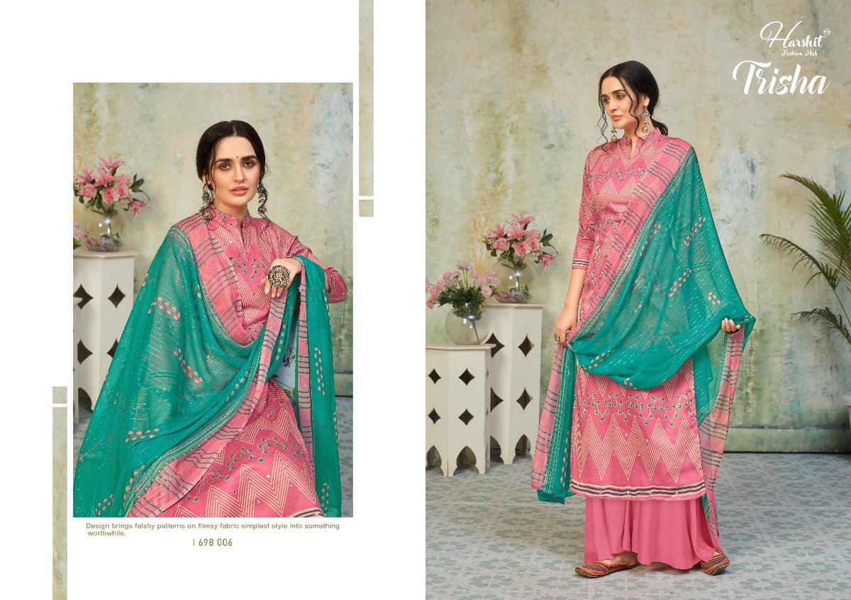 Harshit Fashion Trisha 1698-001 to 1698-010 Series 6