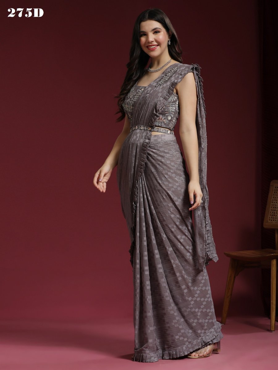Aamoha Trendz Ready To Wear Designer Saree 275 Colors 4